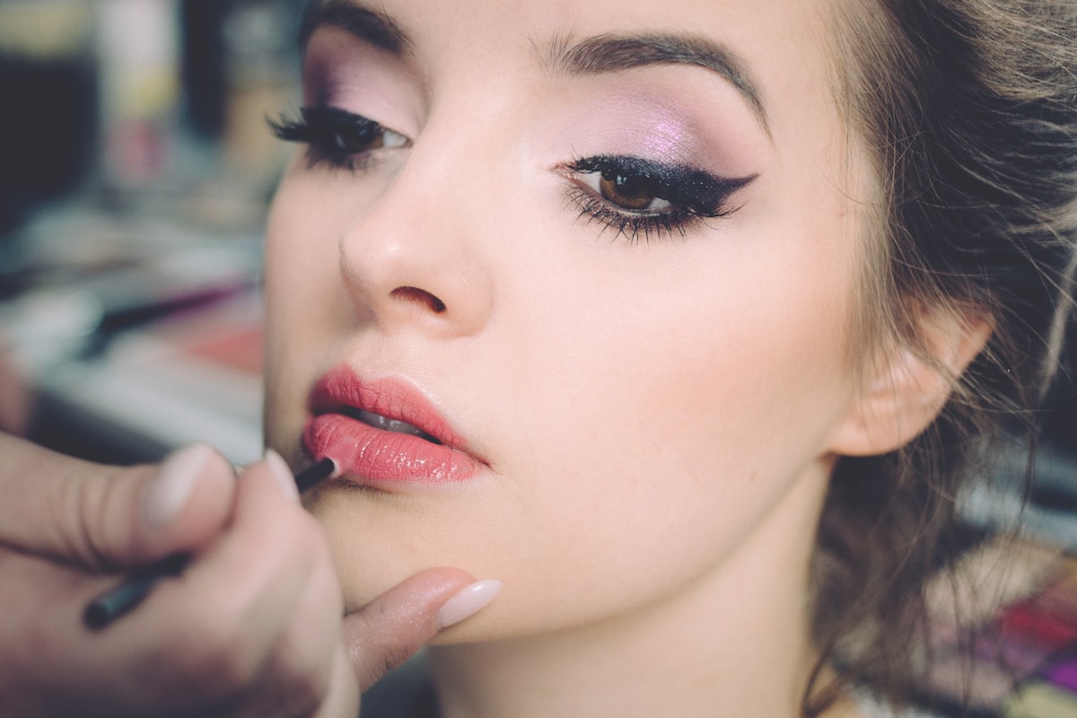 Beauty model close up